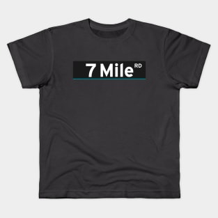 7 Mile Rd | Detroit Kids T-Shirt